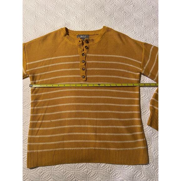 Cute yellow striped sweater by Marled
Size small 
Good condition - Picture 7 of 8